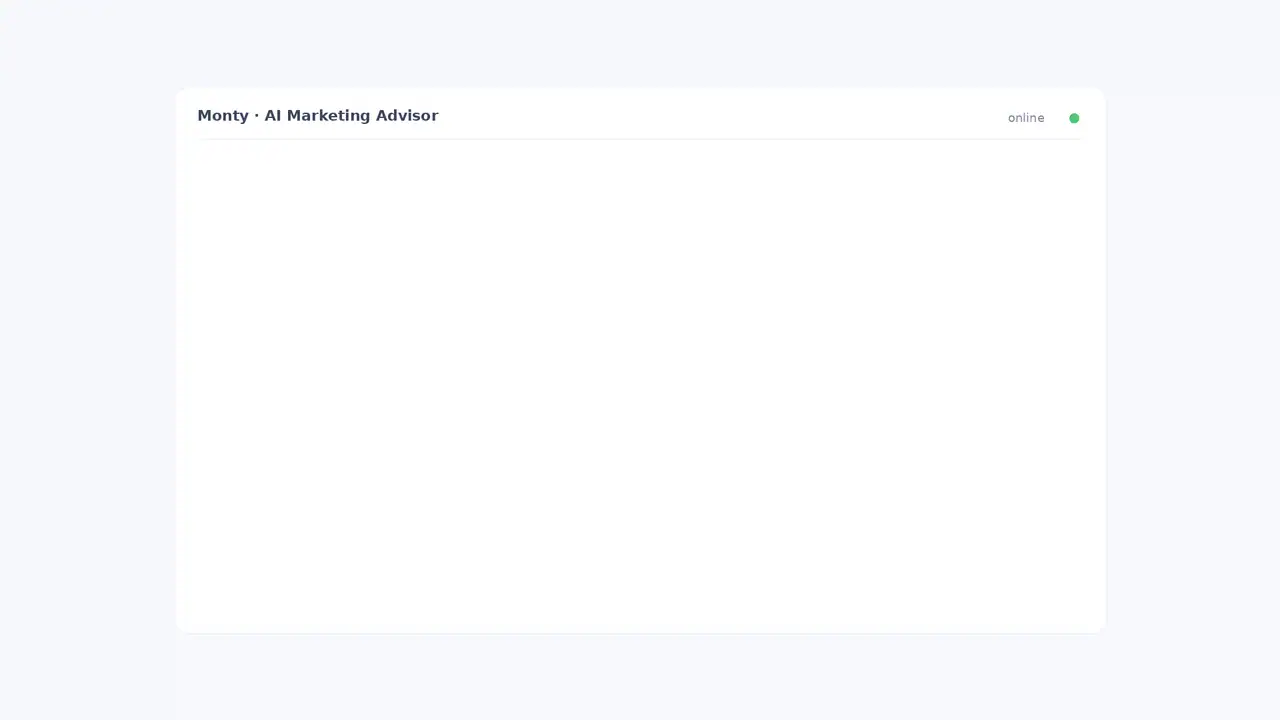 Monty AI Marketing Advisor turning a finding into a completed action